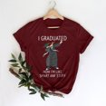 thumbnail image 2 of Regalos de graduación para él, ella, 2022, camiseta universitaria de escuela secundaria, blusa de manga corta con estampado de letras de verano Fridja hjk2599, 2 of 6