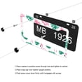 thumbnail image 5 of Flamingo and Monstera Leaves License Plate Frames Universal Aluminum Tag Holder Cover with 2 Holes Screws for Front Rear Car Plate Decor 12x6 Inch for Women Men, 5 of 6