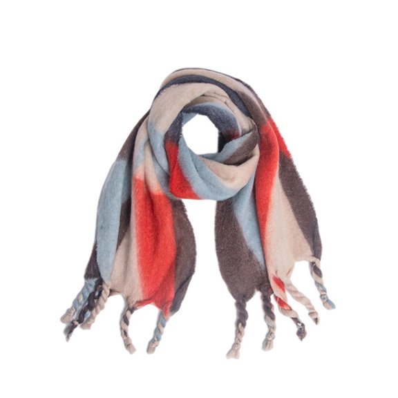 Lilgiuy Women Autumn Pashmina Shawl Wrap Cape Geometry Tassel Knitting Cardigan Scarf 2022 Fall Winter