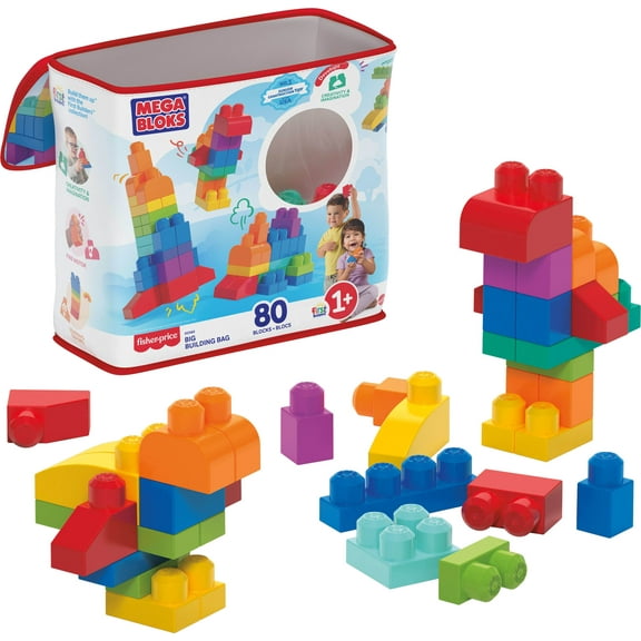Mega Bloks First Builders Big Building Bag (80 Pieces)