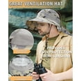 thumbnail image 3 of Sun Blocker Adventure hat UPF 50+ rated Outdoor hat Wide brim with Back flap, 3 of 6