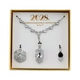 thumbnail image 3 of 2028 Jewelry 3-In-1 Crystal Teardrop Interchangeable Necklace Set 16" + 3" Extender, 3 of 3