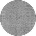 thumbnail image 1 of Ahgly Company Indoor Round Abstract Gray Contemporary Area Rugs, 3' Round, 1 of 1