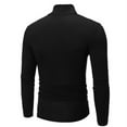 thumbnail image 3 of MYG T-Shirt Décontracté Slim à Col Roulé Manches Longues pour Hommes Couleur Unie, 3 of 9