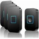 thumbnail image 1 of Wireless Doorbell, Wireless Doorbell Set, 400m Range IP55 Waterproof Outdoor Doorbell with 3 Plug-in Receivers, 1 of 4
