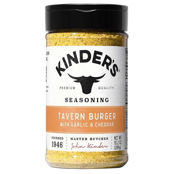 Kinder's Tavern Garlic & Cheddar Burger Seasoning, 10.2 oz.