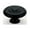 Black, variant on Alno A817-45-PB/NL Classic Traditional 1-3/4" Round Ringed Solid Brass Mushroom Cabinet