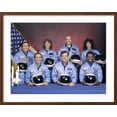 thumbnail image 2 of Art.com Crew Portrait of the Challenger Astronauts, Jan 28, 1986 Photo, Brown Frame Wall Art, 29" x 23", 2 of 5
