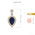 thumbnail image 3 of ANGARA Natural 1.52 Ct Inverted Pear Sapphire Necklace with Diamonds in 14K Rose Gold for Women (Size-9x6mm) | Anniversary, Jewelry Gift for Women | Natural Blue Sapphire Necklace, 3 of 8