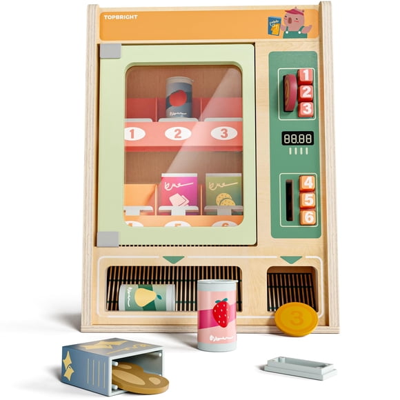 Set de juego para máquinas expendedoras TOP BRIGHT Wooden con Play Food 3+
