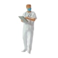 thumbnail image 4 of Figuras de personas a escala 1:87, figuras pintadas, modelo de Poses diferentes delicadas, figuras de personas de ferrocarril, artesanías de resina Hombre Hugo Figuras en miniatura, 4 of 10