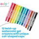 thumbnail image 2 of CRAYONES DE GEL DE ACUARELA GATOS 12 PZA OOLY 133-098, 2 of 6