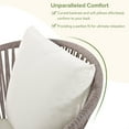 thumbnail image 6 of 7 Pieces Outdoor Patio Dining Set for 6, All-Weather Outdoor Furniture Set with Dining Table and Chairs for Garden, Backyard, Balcony, Beige, 6 of 9