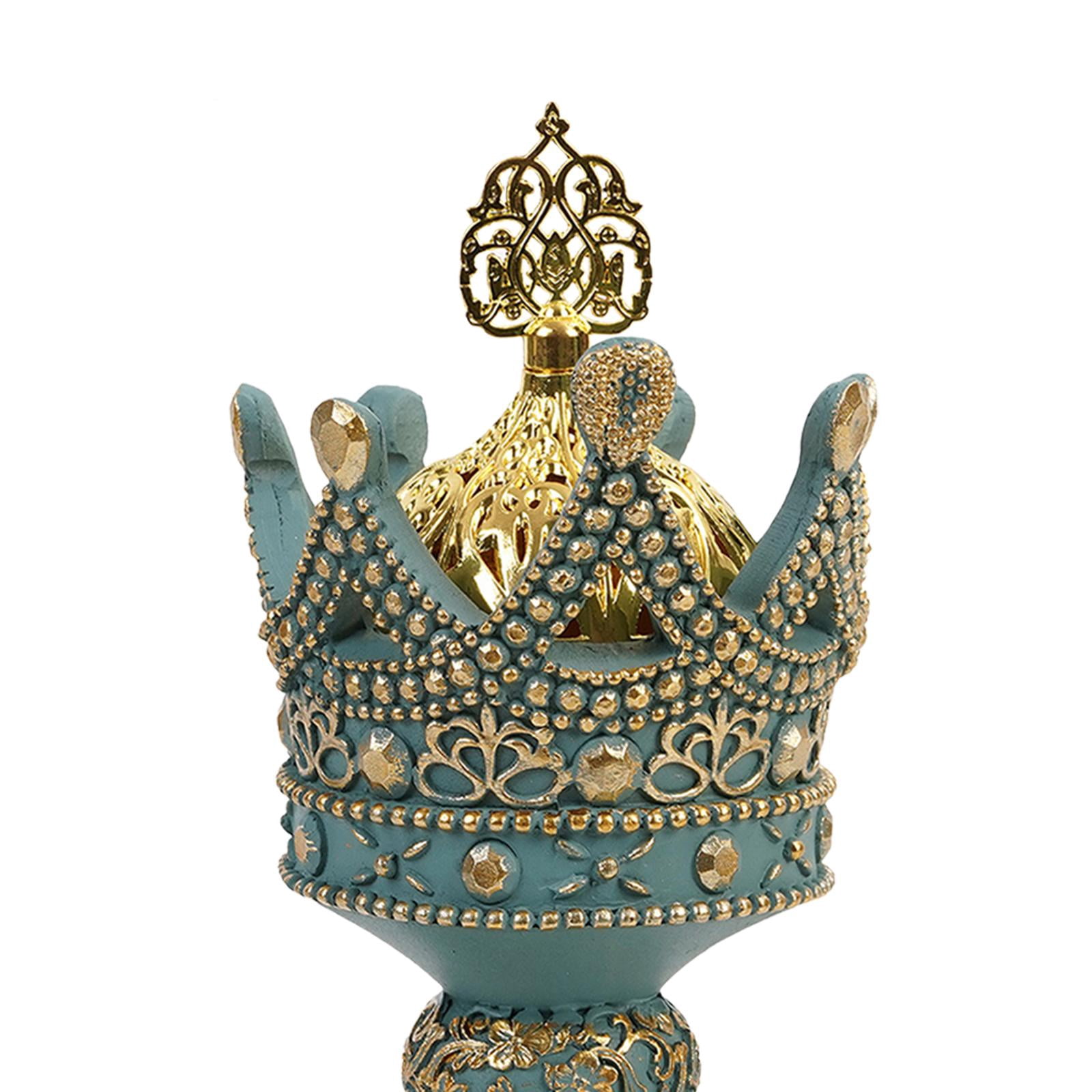 WLPZXP Incense Holder for Cones with Cover Antique Gift Fashion Tabletop Decoration for blue
