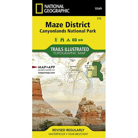 National Geographic Trails Illustrated M Maze District: Canyonlands National Park Map, Book 312, (Paperback)