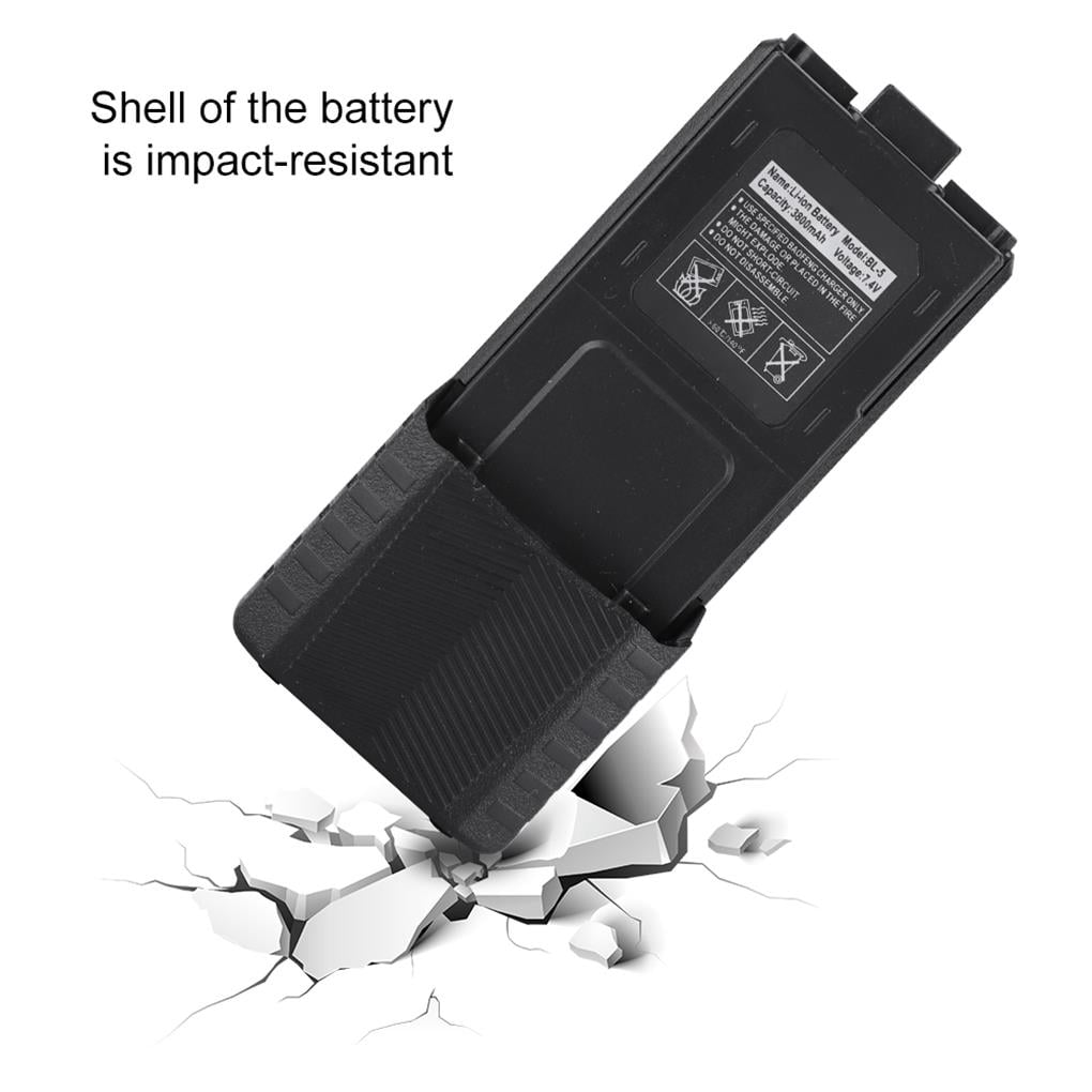 7.4V 3800mAh Li-ion Battery For Baofeng UV-5R BL-5L Battery Intercom ...