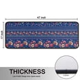 thumbnail image 5 of Kitchen Rugs Sets Of 2,Pioneer Flower Floral Print Pattern Anti Fatigue Kitchen Mat Rugs Non Slip Washable,Decorative Kitchen Floor Mats for Kitchen,Sink,Laundry,17"x47"+17"x47", 5 of 5