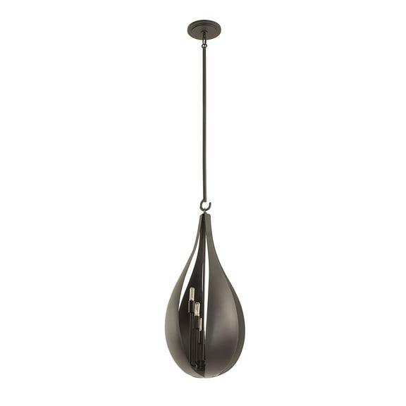 Bali 5-Light Pendant in Black Cashmere