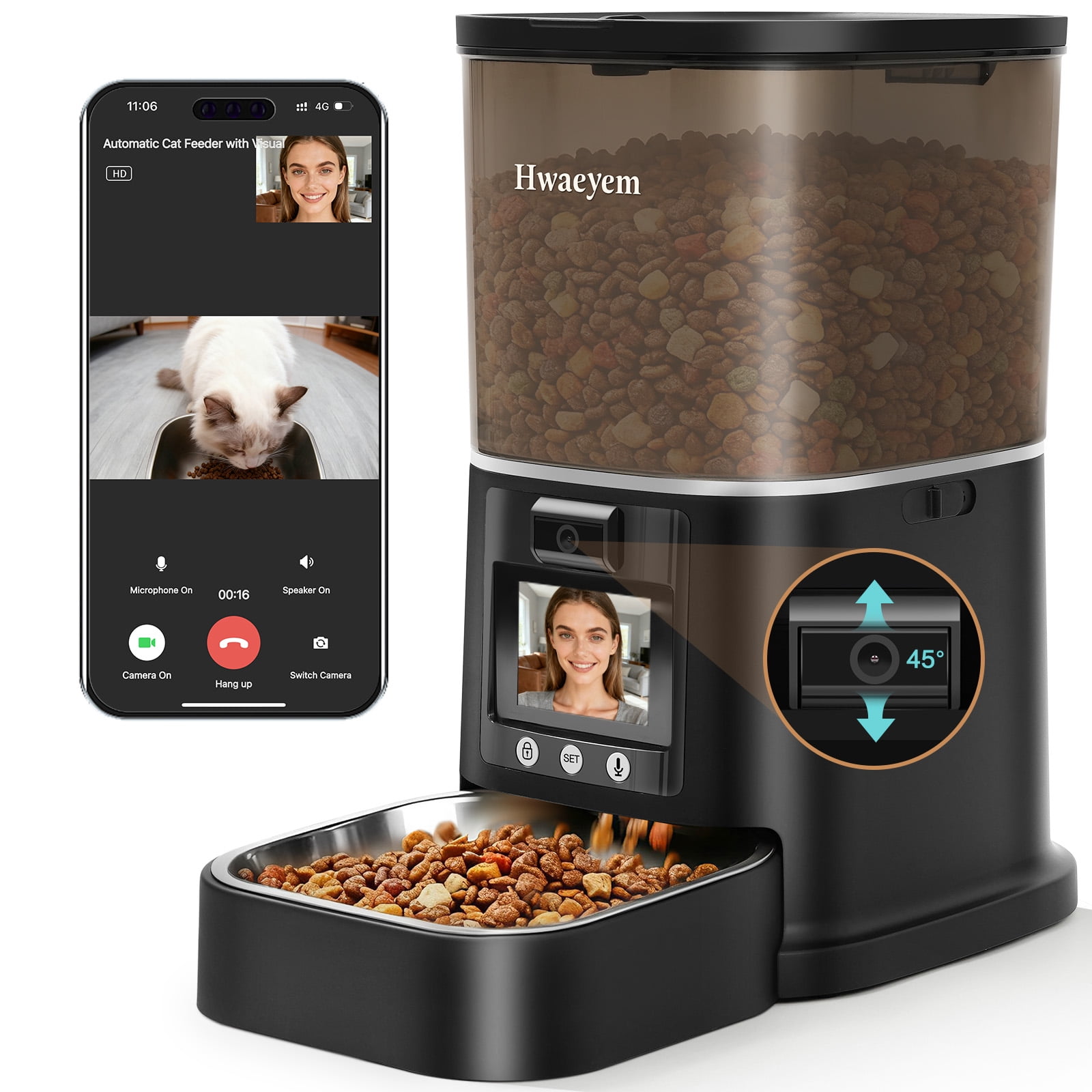 Automatic Dog & Cat Food Feeder With Water Dispenser – Smart Portion Control