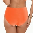 thumbnail image 5 of Kedxroy Women's High Waisted Swim Bottoms Swimsuit Full Coverage Bikini Bottoms(Orange,XL), 5 of 9