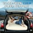 thumbnail image 4 of SUV Air Mattress for Car Camping - 6" Leakproof Inflatable Car Bed with Pillow & Electric Pump, Flocked Surface Travel Mattress for Trunk, Road Trip, Minivan, MPV, 4 of 7