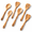 Olive-Olive 6 PCS, variant on 6 12 Inch Hard Maple Wood Kitchen Utensils Set - Wooden Spoons For Cooking Nonstick Cookware