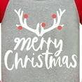 thumbnail image 4 of XDZJLR Christmas Pajamas Kids Boys Girls Merry Xmas Deer Letter Pattern Pants 2 Piece Pj'S Long Sleeve Xmas Clothes Set Outfits Pjs Homewear Light Gray 4T, 4 of 4