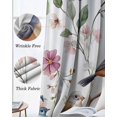 thumbnail image 3 of Orange Blue Birds Blackout Curtains for Bedroom Living Room Darkening Curtains 90 Inch Country Tree Branch Flowers Black Out Window Curtain Privacy Insulated Window Treatment Grommet Drapes 52"x90"x2, 3 of 9