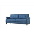 thumbnail image 4 of US Pride Furniture Matsuko 79.53" Rolled Arm Polyester Sofa, Ocean Blue, 4 of 5