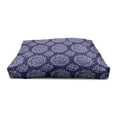 thumbnail image 3 of Navy and White Pet House, Scroll Pattern with Little Rural Wildflowers and Buds Feminine Corsage, Outdoor & Indoor Portable Dog Kennel with Pillow and Cover, 5 Sizes, Indigo White, by Ambesonne, 3 of 4