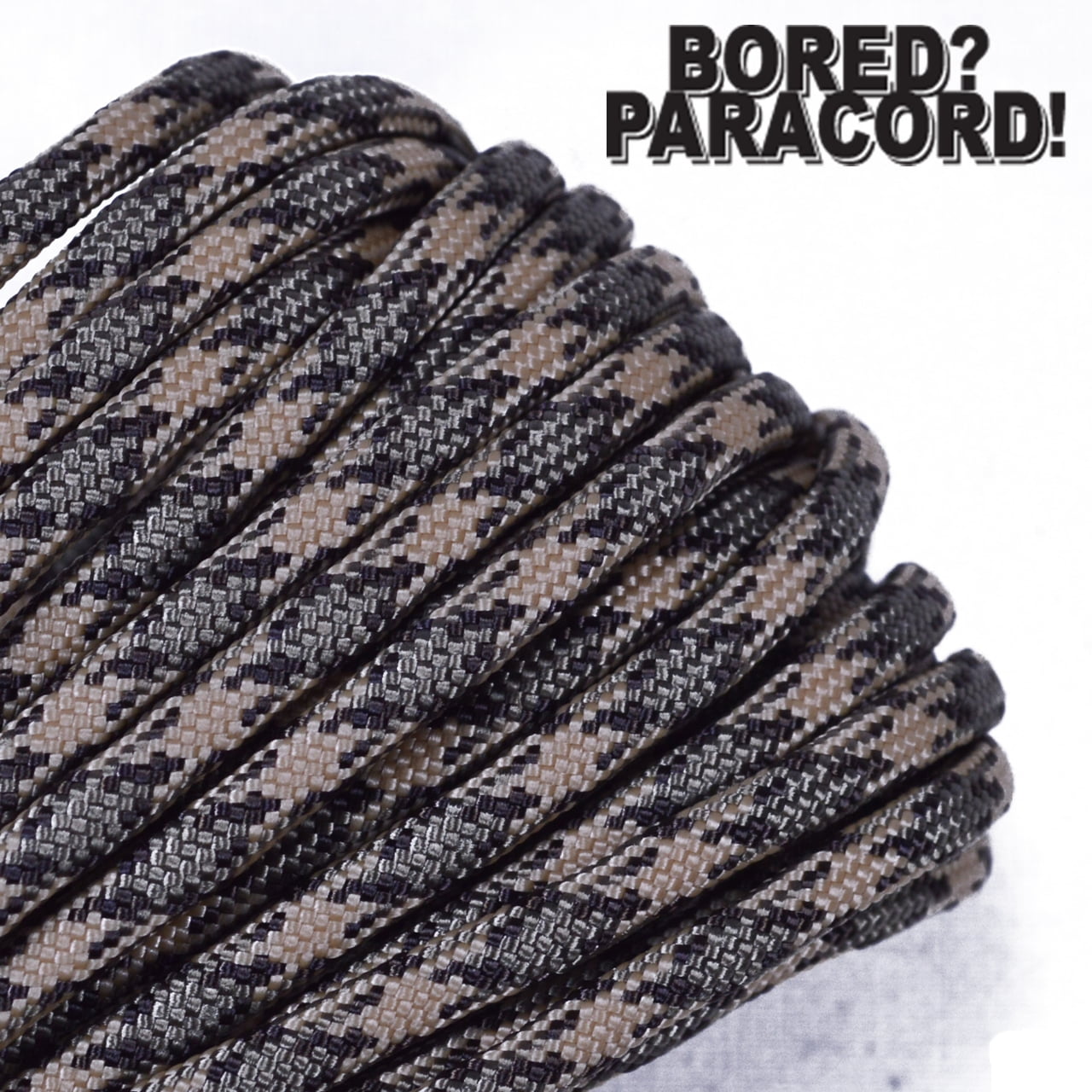 Rattler 550 Paracord Rope 7 strand Parachute Cord 10 25 50 100 ft 