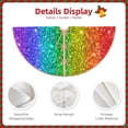 thumbnail image 3 of Gaeub Glitter Rainbow Print Christmas Tree Skirt,Christmas Decorations,Round Xmas Skirt for Christmas Indoor Decorations Xmas Winter Holiday Party Supplies-36", 3 of 6
