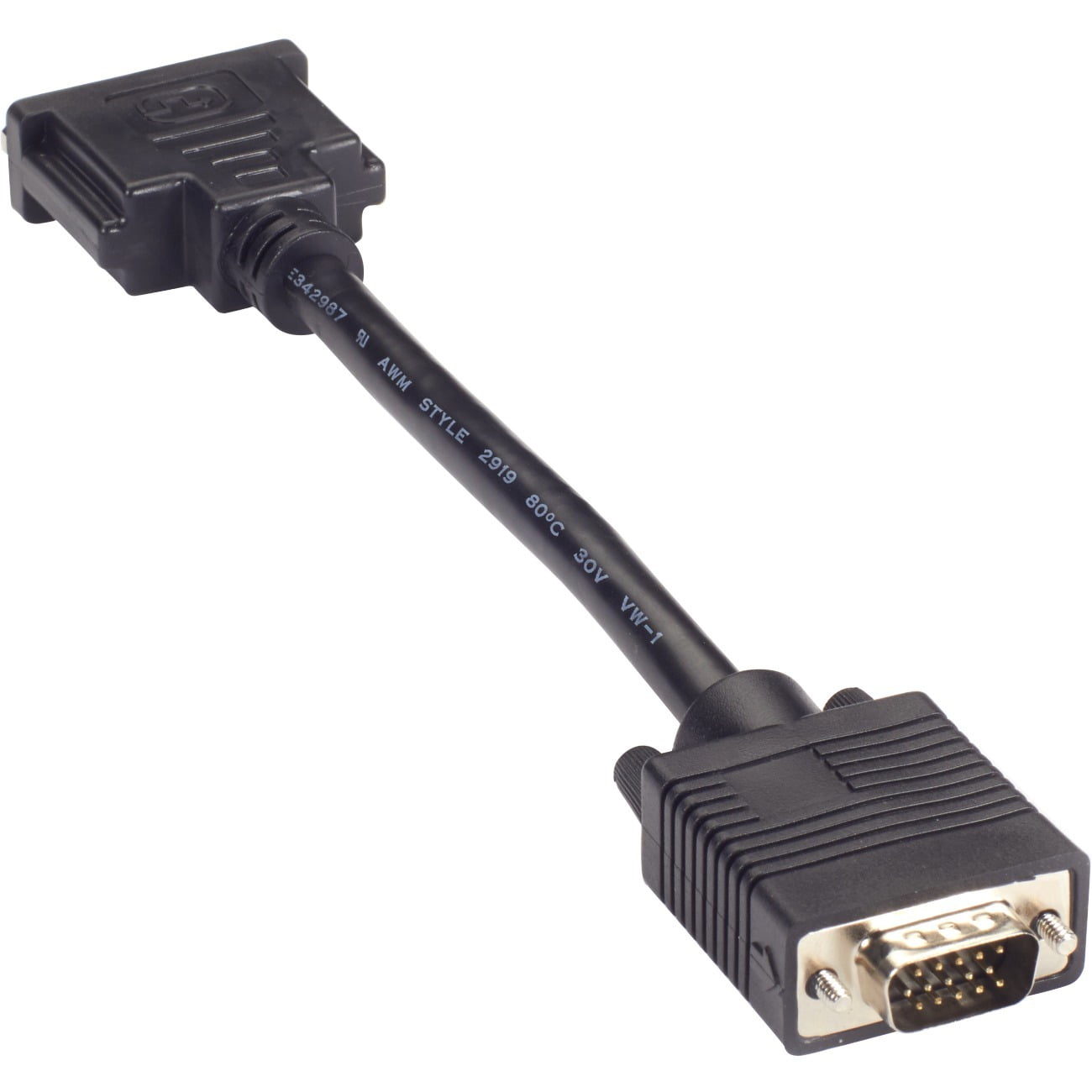 Black Box VGA To DVII Video Adapter Dongle Male/Female DVI/VGA
