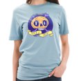thumbnail image 3 of Oversized Trick Or Teat Skull Graphic Design Unisex Ring Spun Combed Cotton Short Sleeve Deluxe Jersey T-Shirt - Blue Mist 3XL, 3 of 4