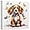 Colorful Puppy Painting, variant on ZHONGYUTONG Dog Canvas Wall Art Funny Animal Pictures Colorful Puppy Painting Dog and Butterfly Poster for Kids Room Decor Framed (12.00" x 12.00")