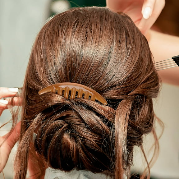 WORGEOUS 10 Pcs Crescent Hair Comb Combs for Women Retro Women's Girl