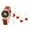 Red, variant on Business Simplr Ladies Women Watch, Fashion Pu Leather Strap Watch, Quartz Ladies Watch Pu Leather Strap