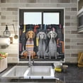 thumbnail image 6 of Dachshund Dogs Kitchen Curtains 24 Inch Length Blackout Thermal Insulating Tier Curtains with Rod Pockets Short Curtains Home for Living Room/Bedroom Home Decor, 6 of 7