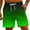 Green-A, variant on Men's Summer Gradient Swim Trunks with Pockets Drawstring Quick Dry Beach Shorts Bathing Suits Purple XXL