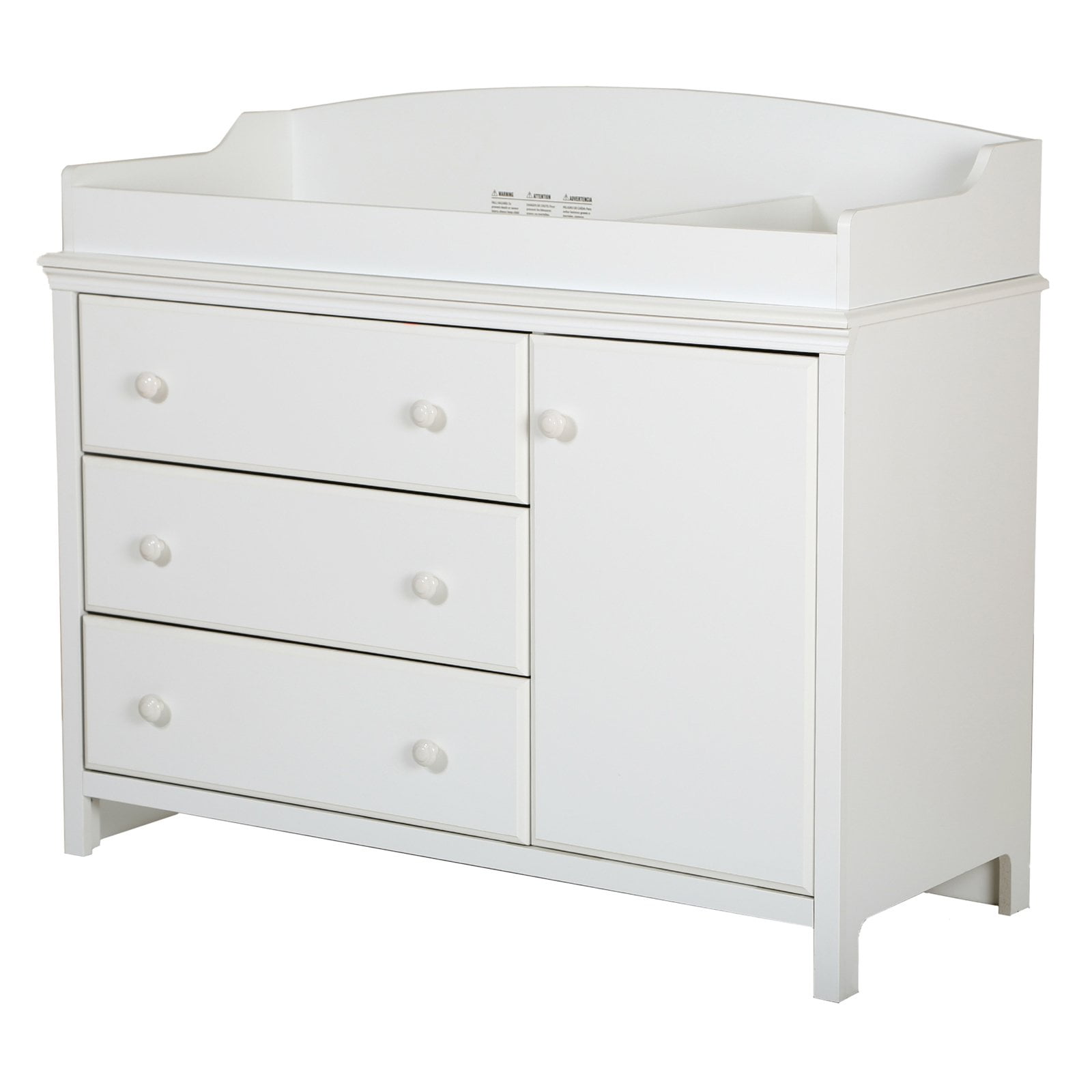 white changing table dresser