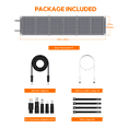 thumbnail image 6 of LUMOPAL 60W Foldable Solar Panel, Portable Solar Charger for Traveling & Camping, Grey, 1 Pack, 6 of 9