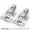 10-Partial Overlay, variant on 10 Pack 3/4" Full Overlay Soft Closeed Hinge For Face Frame & Frameless Door 3d Adjustment Clip-on Plate Slow Sclosing Satin Nickel 105° Stainless Steel Hinges 5/8"