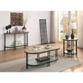 thumbnail image 4 of ACME Brantley Ovale Table Basse en Bois en Chêne et Noir Sable, 4 of 4