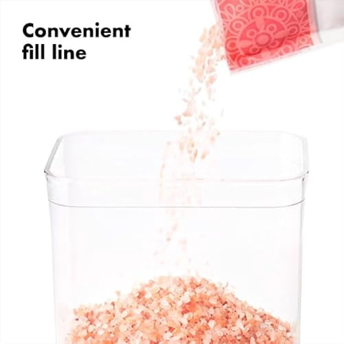 Airtight Food Storage Container with Locking Lid - 2.8 Quart Square Design Perfect for Storing Sugar, Cookies, Crackers, and Dry Goods