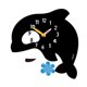 thumbnail image 3 of Reloj de pared Reloj de pared grande Dibujos animados Silencioso Fácil de leer Reloj de pared grande para Ballena, 3 of 9