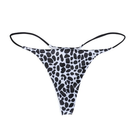 

Roliyen Thongs For Women Floral Printed Underpants Comfort Low-Rise Soft T-Back G-String Panties Lingerie For Women Nightgowns For Women