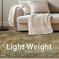 KUETH 8'x10' Low Profile Area Rug, StainResistant, Machine Washable