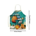 thumbnail image 4 of Huayishang Women's Apron Linen Thanksgiving Apron Sunflower Pumpkin Creative Apron Kitchen Housework Oil-Proof and Stain-Proof Apron, Kitchen Essentials Clearance Sale, 4 of 4