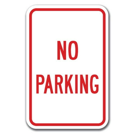 18' Plastic Parking Sign - No Parking Sign 12