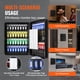thumbnail image 5 of VEVOR Gabinete de 48 llaves, caja fuerte para llaves con combinación y cerradura de llave, caja de almacenamiento de seguridad digital, organizador de llaves de acero con estantes ajustables, 5 of 9